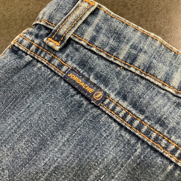 Vintage Y2K Jordache Bare Back Shortie Jean Shorts Button Fly Patch Pocket 90’s - Picture 8 of 9